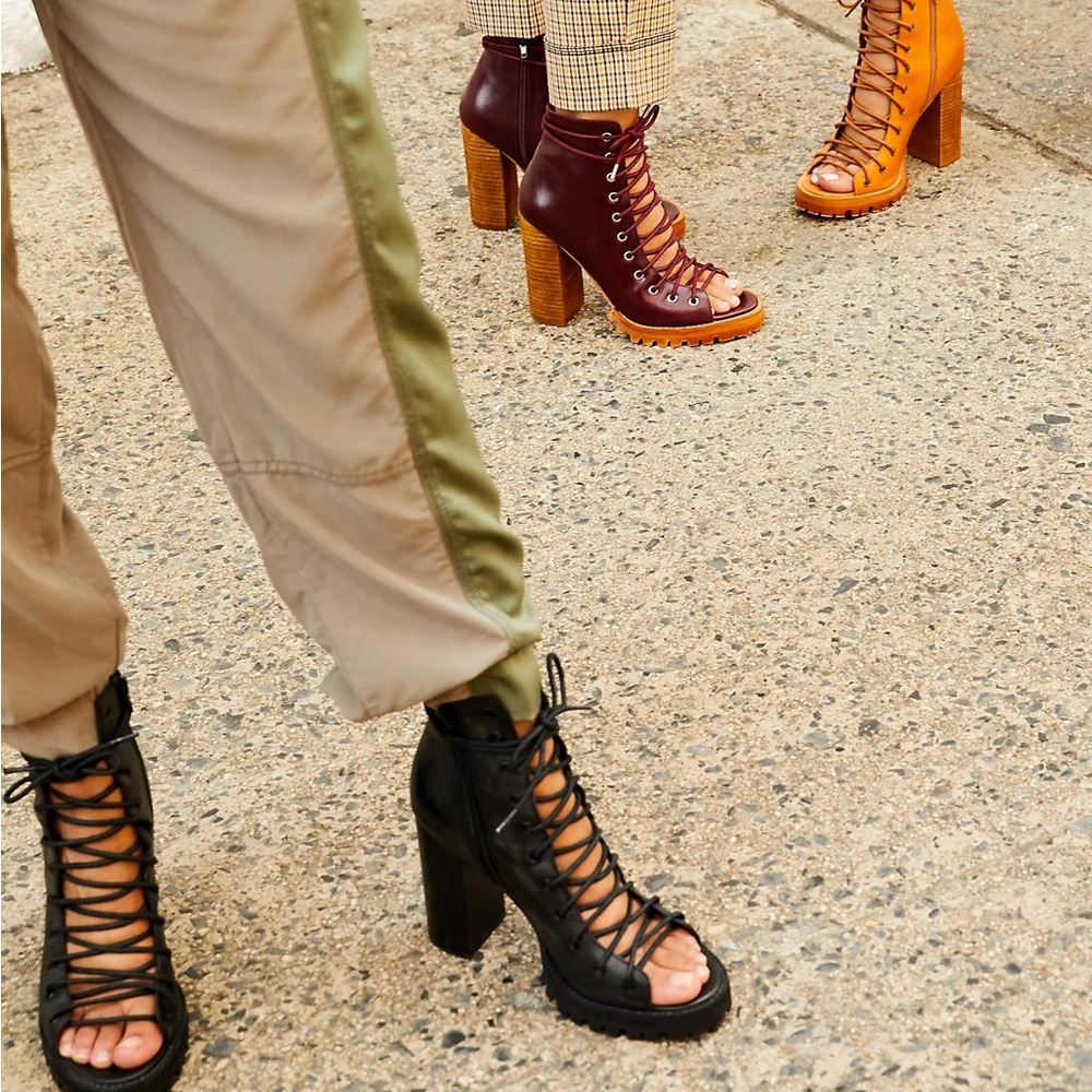 Free People X Jeffrey Campbell | Palermo Heels Size 7 Leather